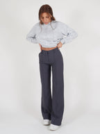 Women's wide-leg palazzo trousers in green