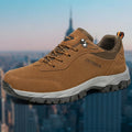 Camel men's suede mesh hiking shoes with a grip outsole