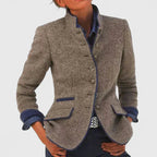 Women's Brown Knitted Cardigan