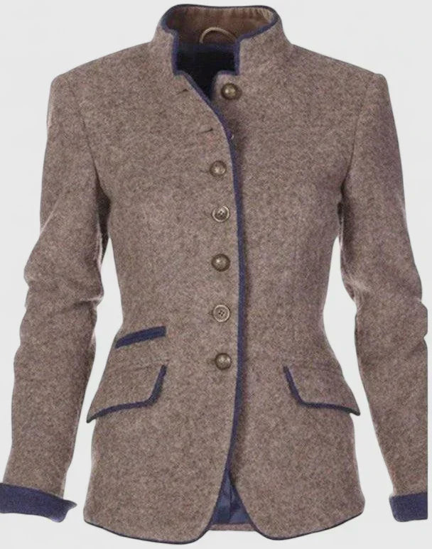 Women's Blue Knitted Cardigan