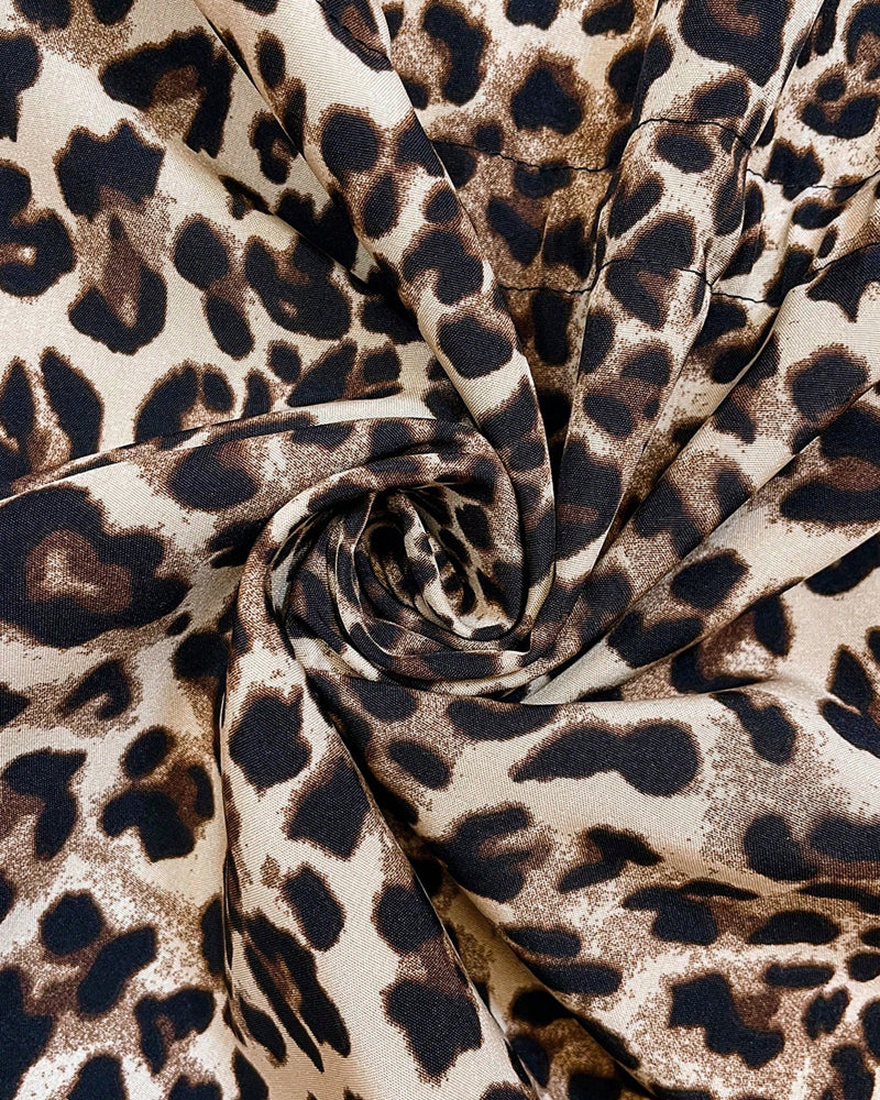 Women's Leopard Print Lining Fabric Detail