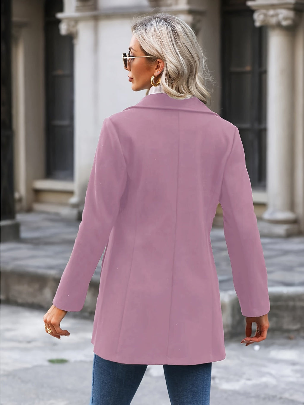 Waist-cinching mid-length coat with tailored belt, product still life