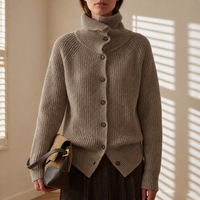 Iris | Women's Open Front Longline Knit Cardigan for Autumn Layering