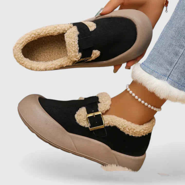 Wide fit boots with cushioned insole, product still life