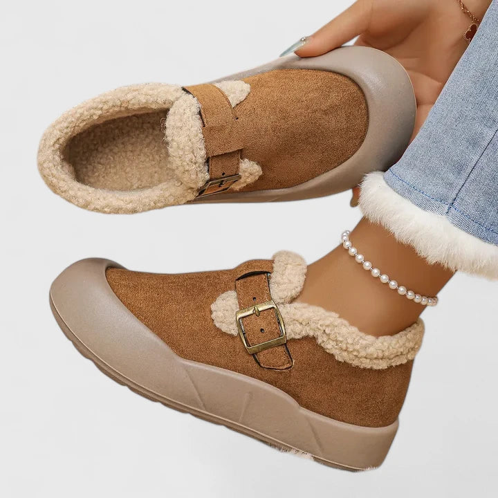 Wide fit boots with cushioned insole, product still life