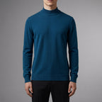 Men's camel cashmere blend crew neck jumper for autumn