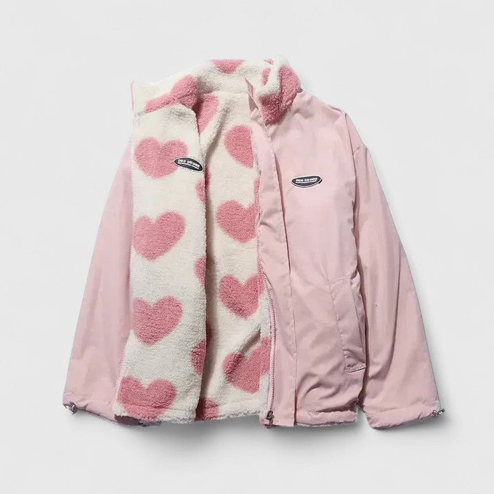 Women's Sherpa-Lined Fleece Jacket
