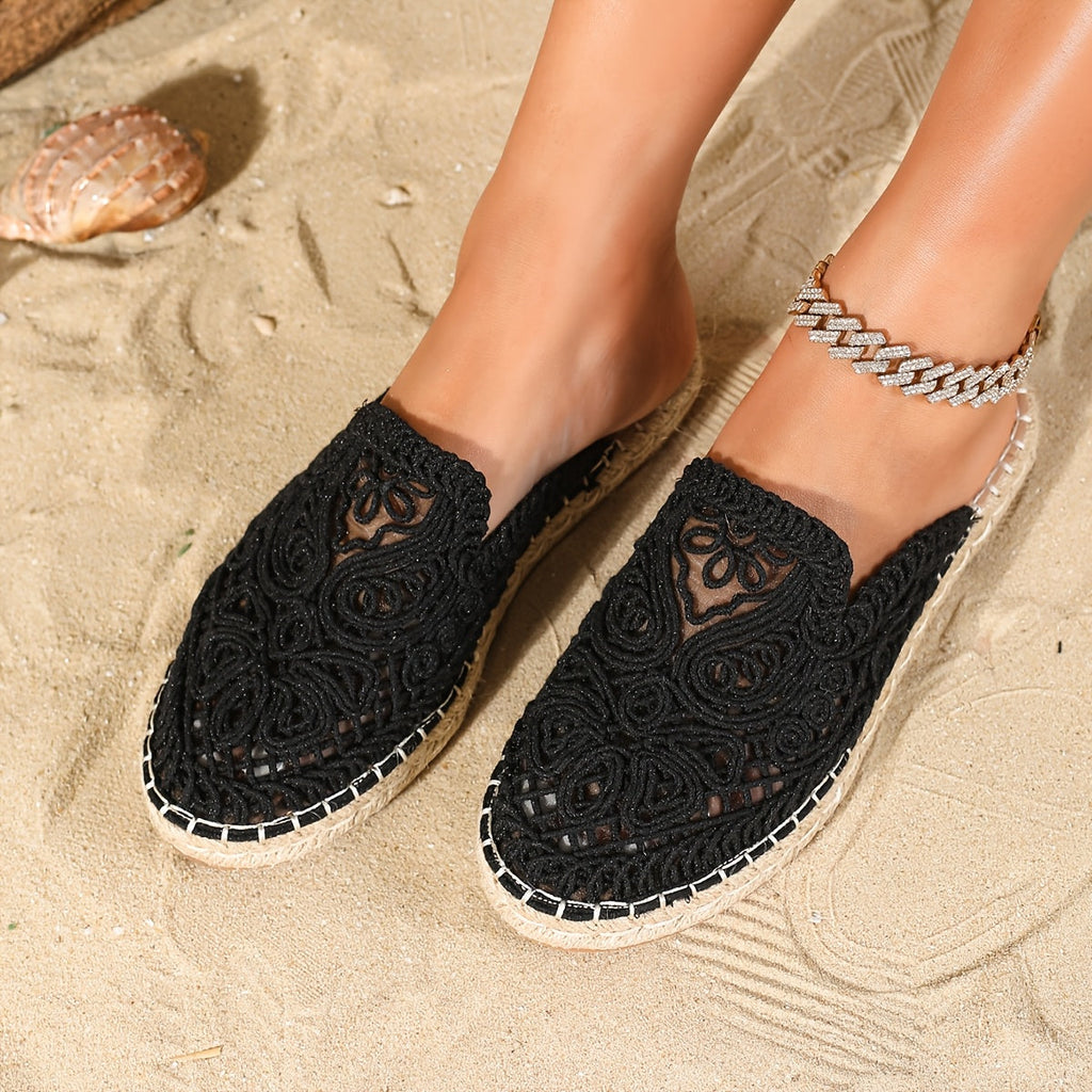 Woven slip-on mules, additional product view