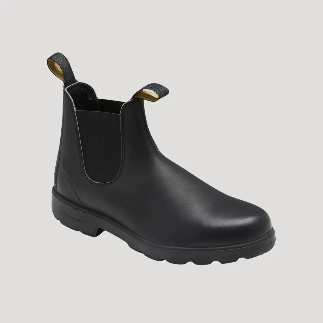 Men's black slip-on chelsea work boots