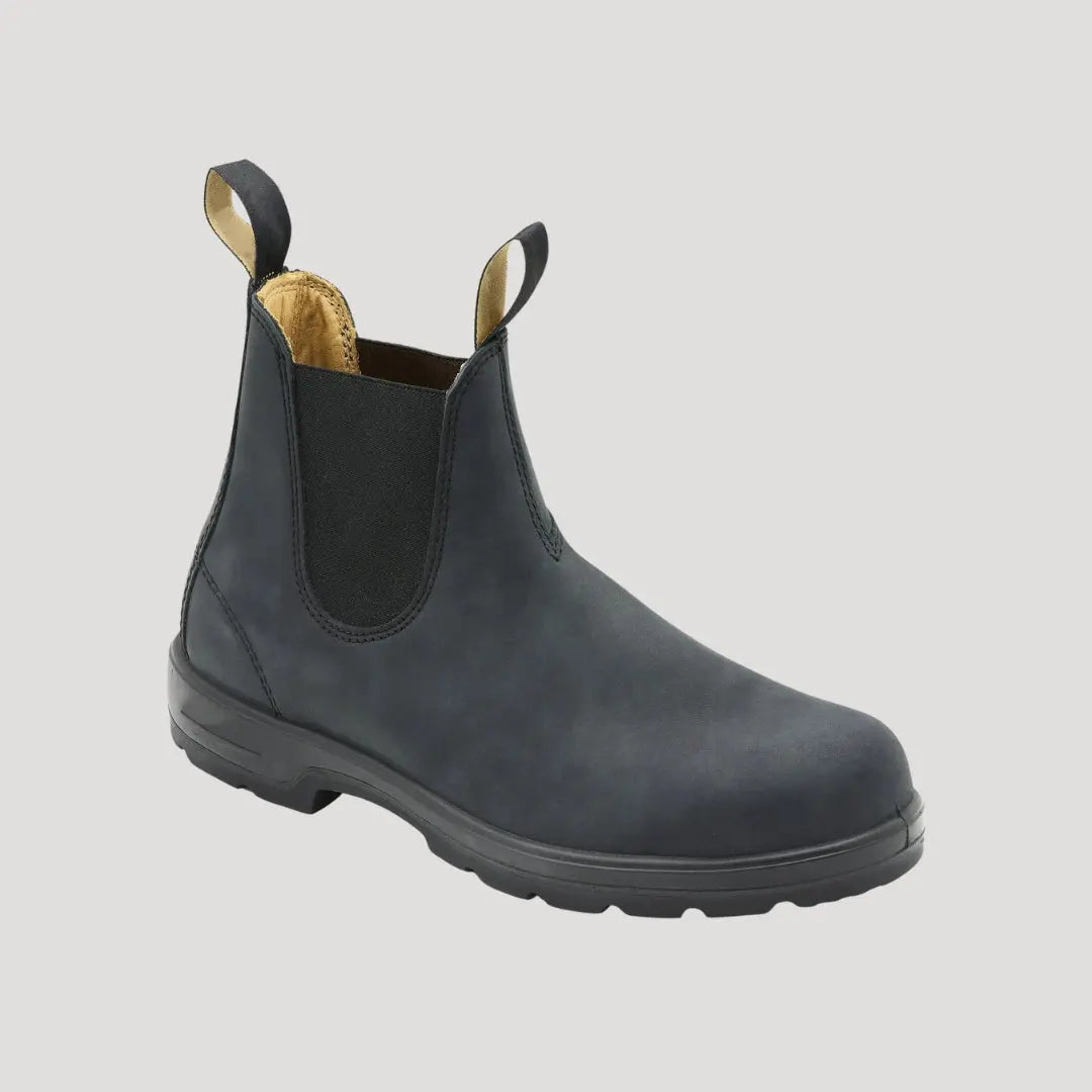 Men's charcoal slip-on chelsea work boots