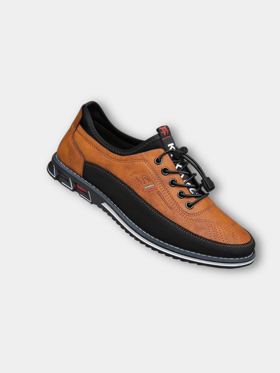 Men's classic lace-up casual shoes, product still life