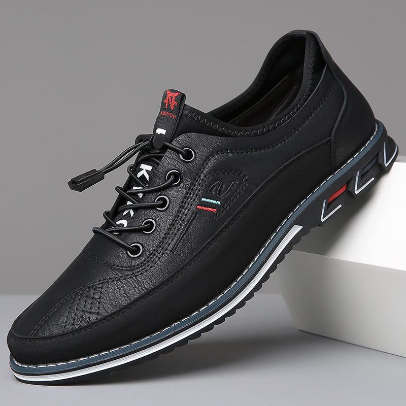 Men's classic lace-up casual shoes, product still life