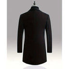 Women's long overcoat with notch lapel, product photo