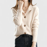 Bryony | Women's Minimalist Soft Knit Cardigan for Autumn Layering