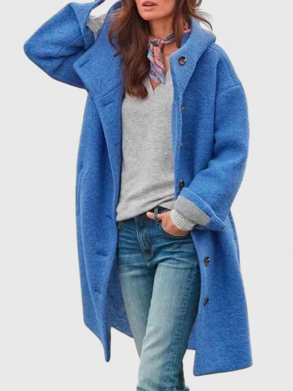 Women's Blue Smart Coat