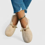 Lace-up comfort loafers, product still life