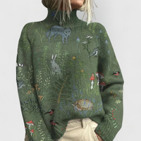 Tabitha | Women's Oversized Autumn Knitted Roll Neck Jumper