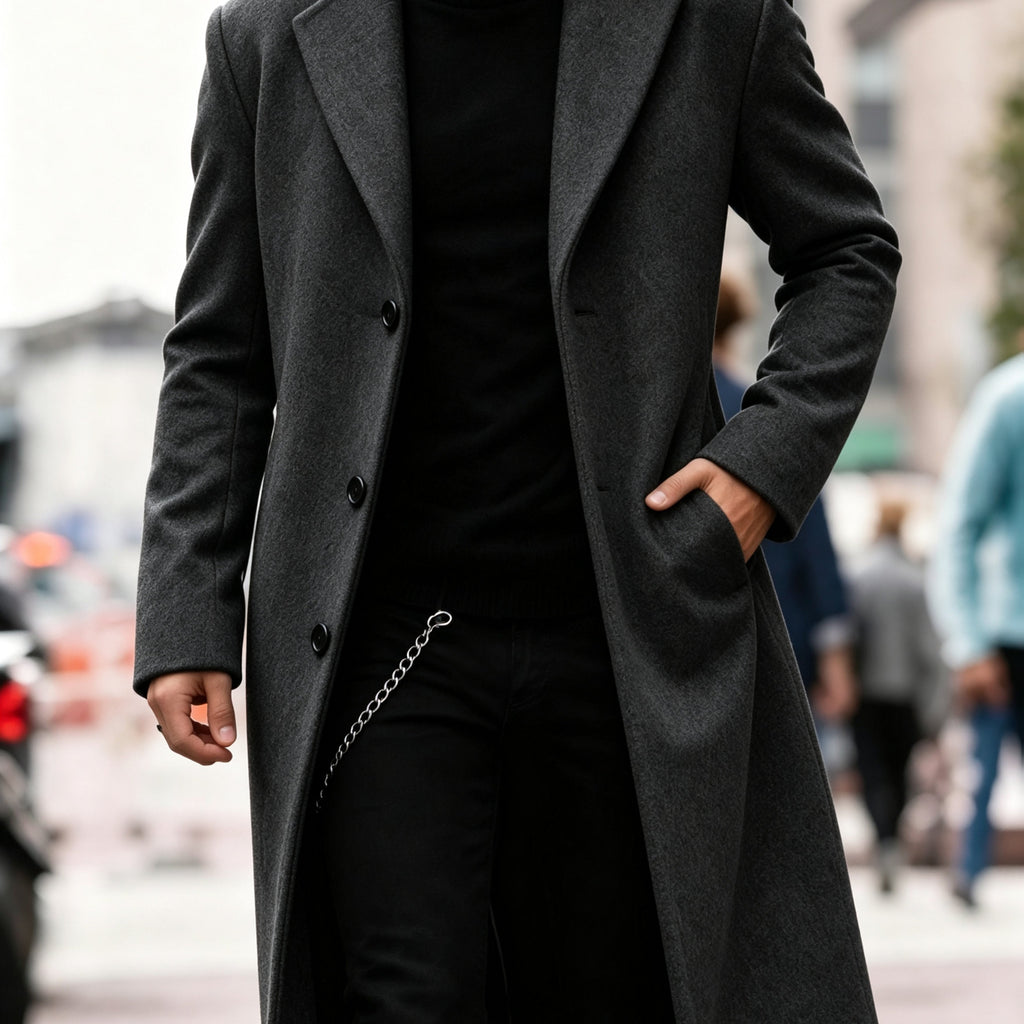 Long trench coat, additional product view