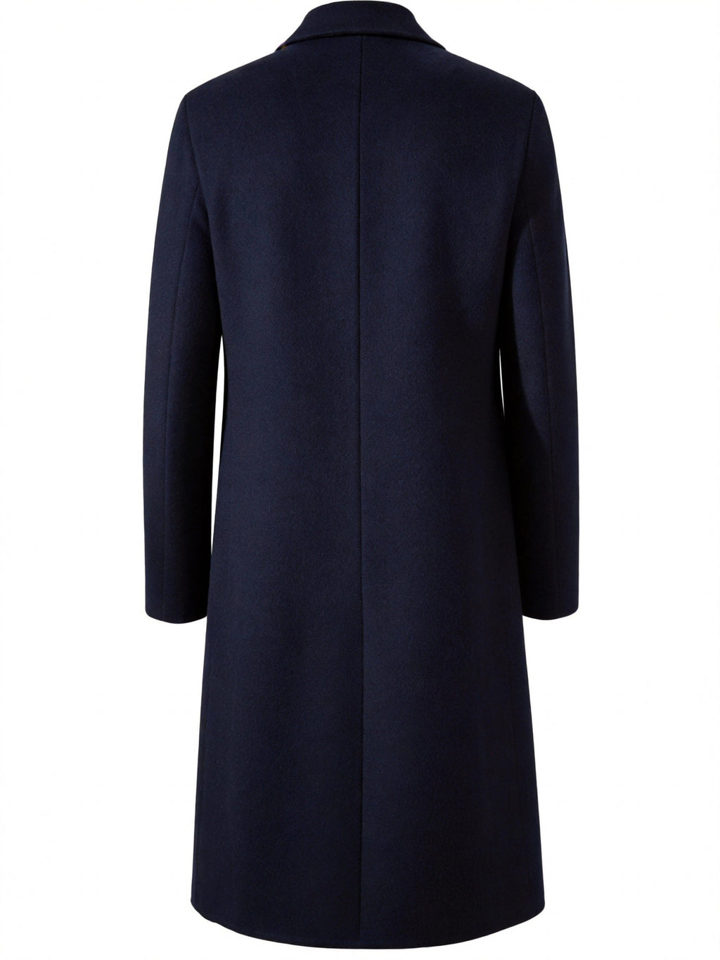 Long trench coat, side view