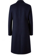 Long trench coat, side view
