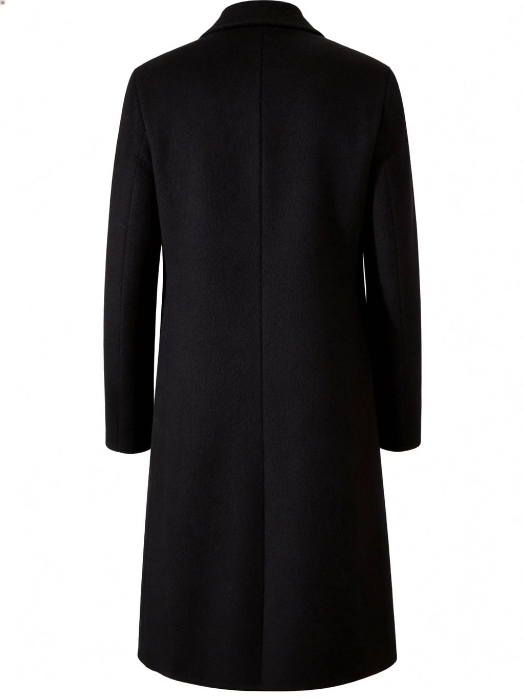 Close-up of fabric texture on long trench coat