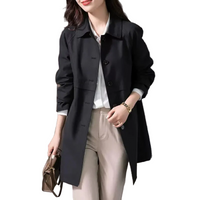 Aria | Women's Single-Button Short Trench Coat