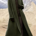 Long winter coat, front view