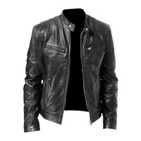 Zachary | Men's Durable Regular Fit Leather Jacket for Autumn Layering