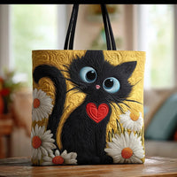 Josefine | Playful Cat Print Tote Bag
