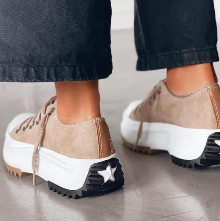 Women's platform trainers with chunky sole, product photo