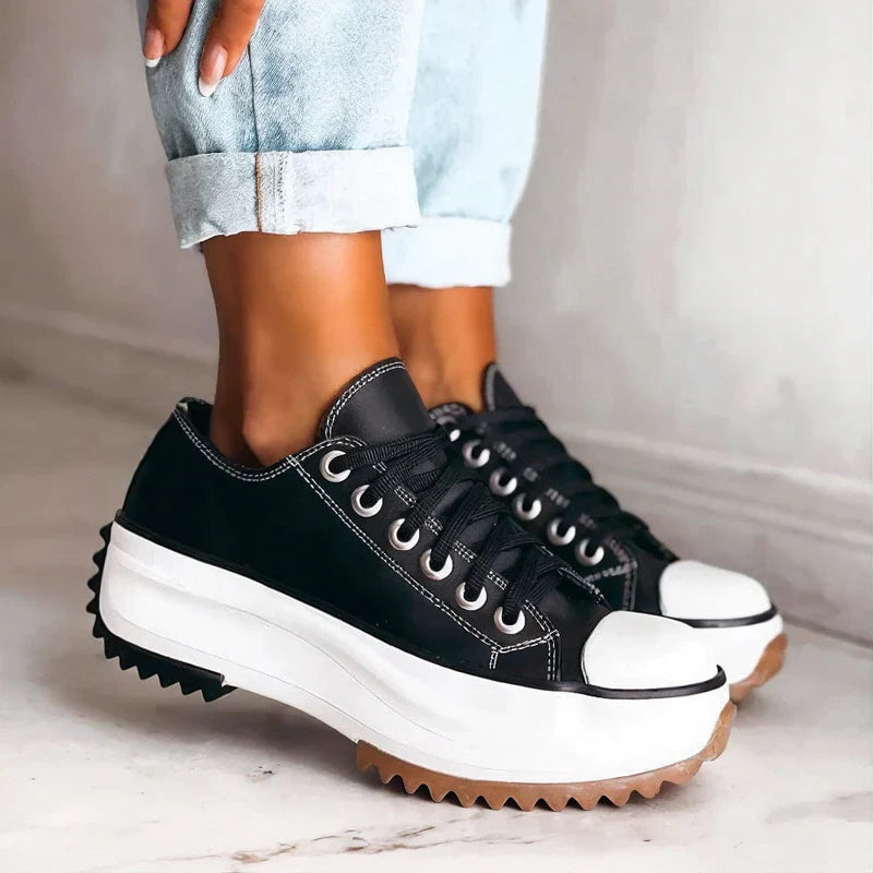 Women's platform trainers with chunky sole, product photo