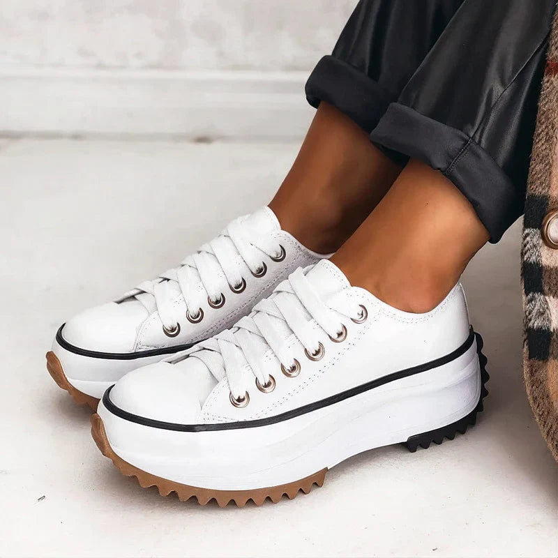 Women's platform trainers with chunky sole, product photo