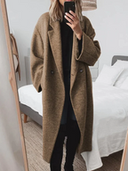 Women's Gray Tailored Overcoat
