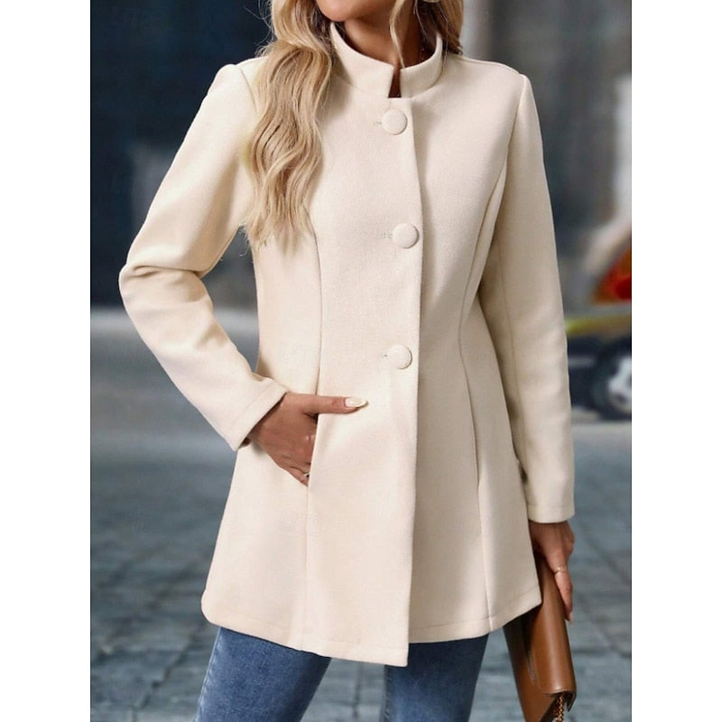 Stand-collar coat, product still life