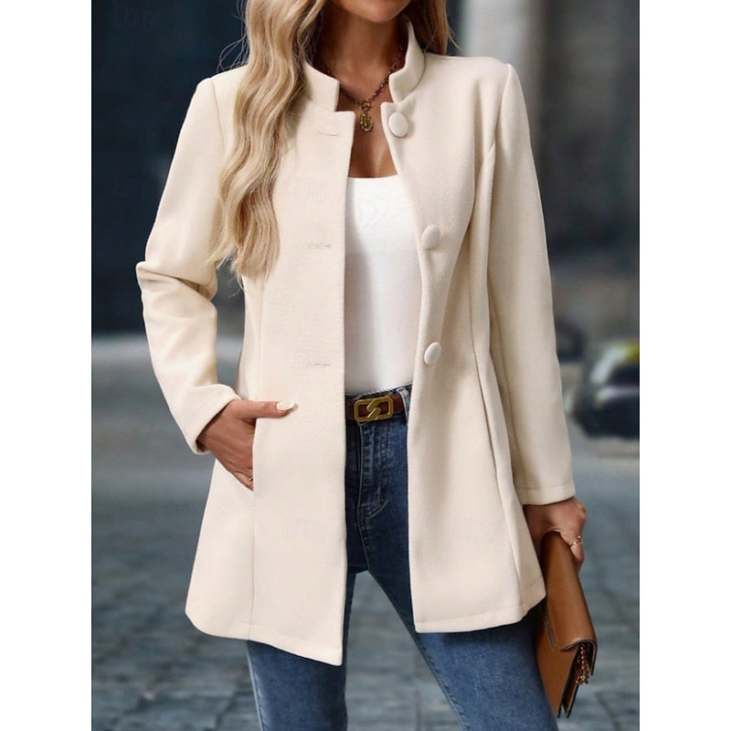 Stand-collar coat, product still life