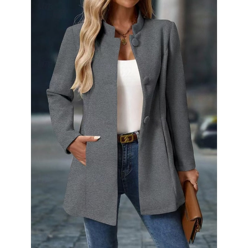 Stand-collar coat, product still life
