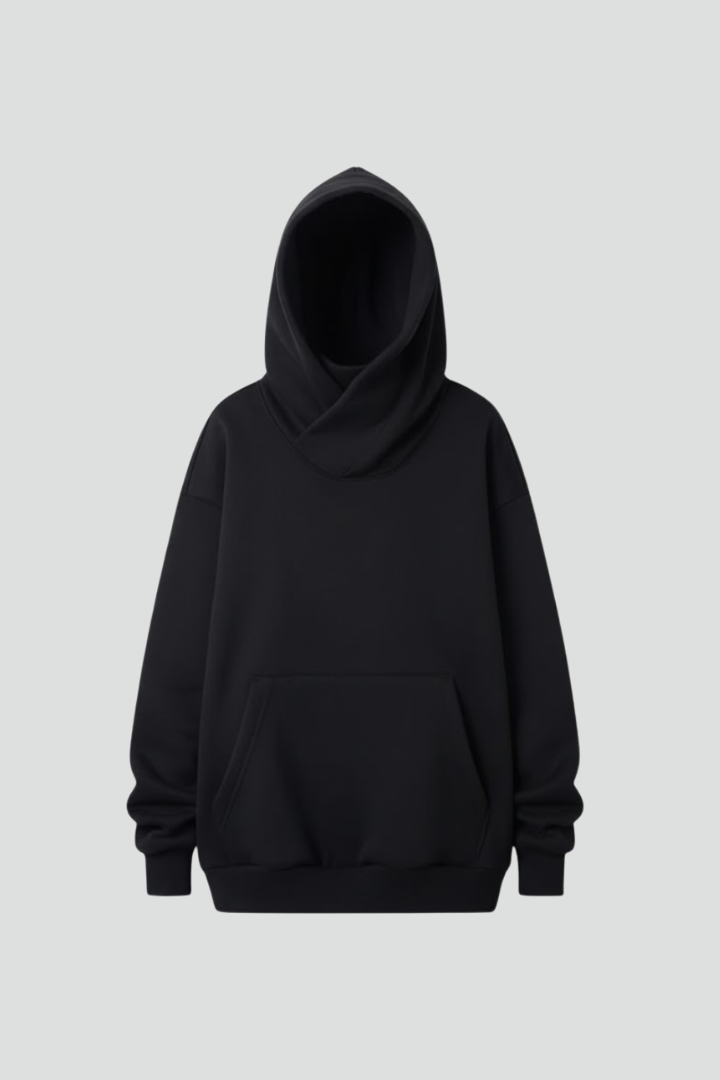 Women's Black Oversized Hoodie