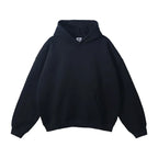 Men's black oversized fleece lined hoodie