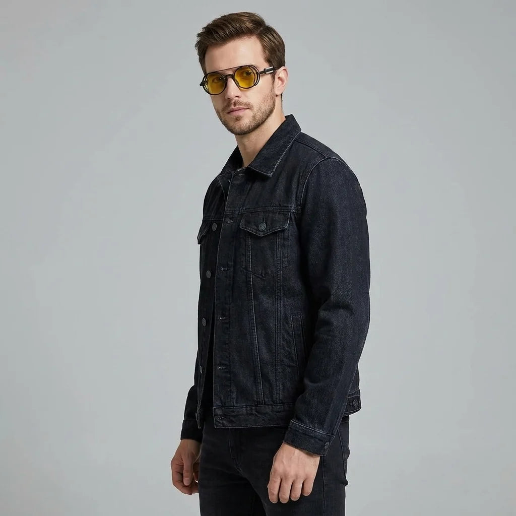 Men's round steampunk sunglasses