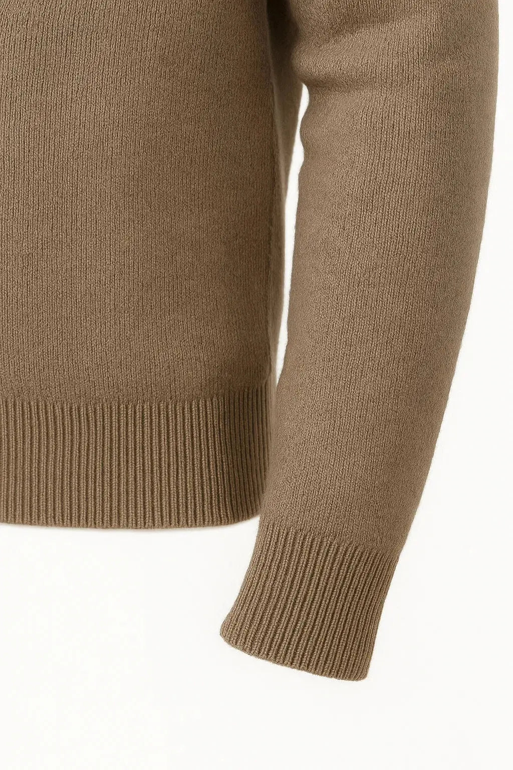 Men's merino wool hooded zip-up cardigan