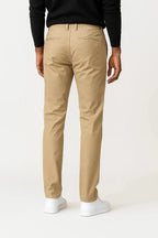 Men's stretch cotton straight fit chinos