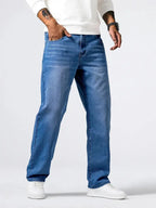 Men's blue soft stretch jeans
