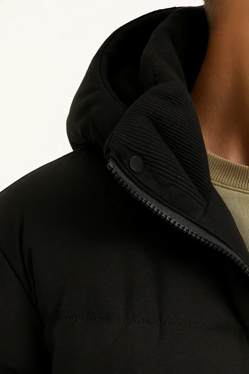 Men's lightweight hooded puffer jacket