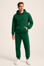 Men's relaxed hoodie and jogger tracksuit set