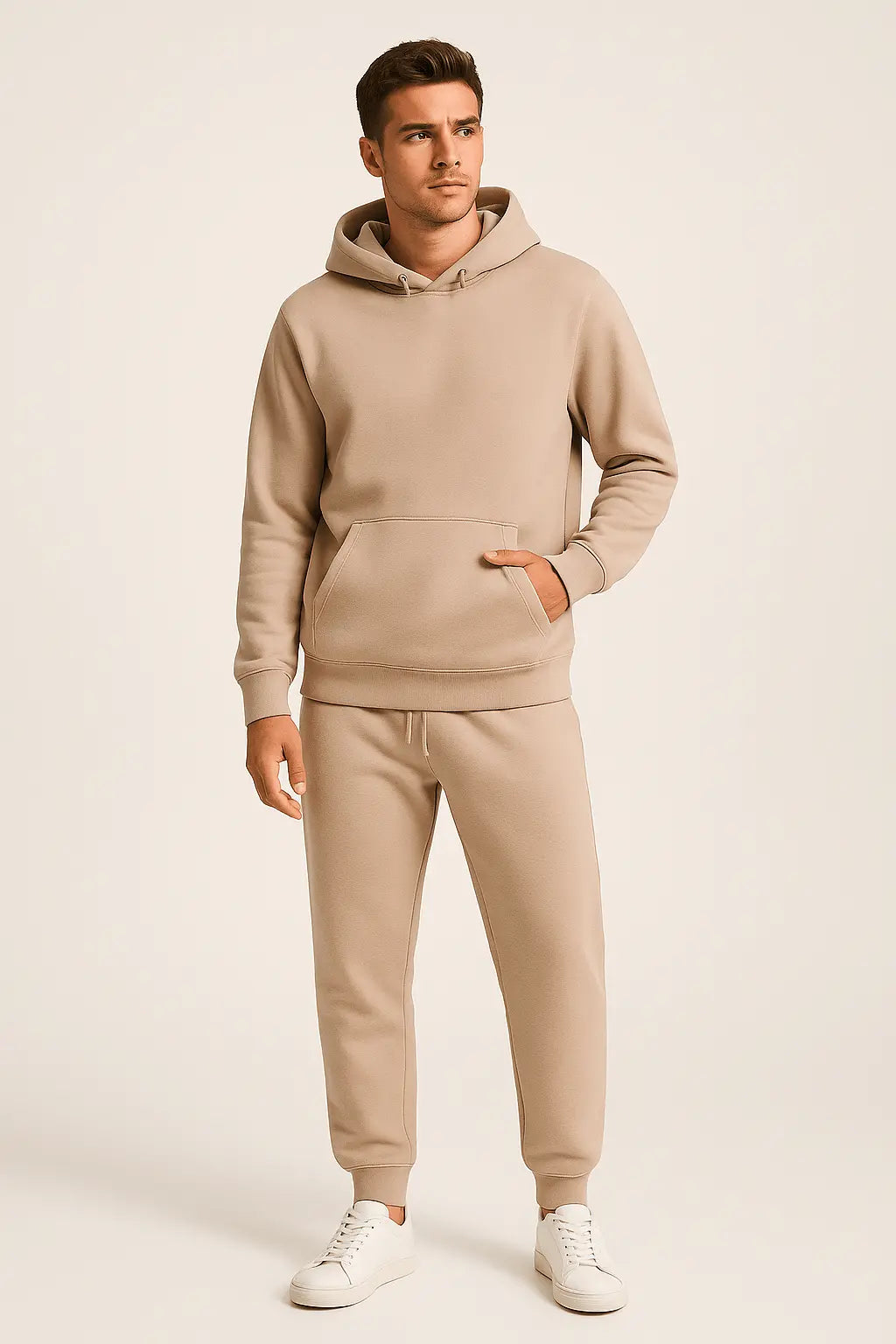 Men's relaxed hoodie and jogger tracksuit set