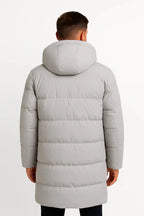 Men's hooded down puffer jacket