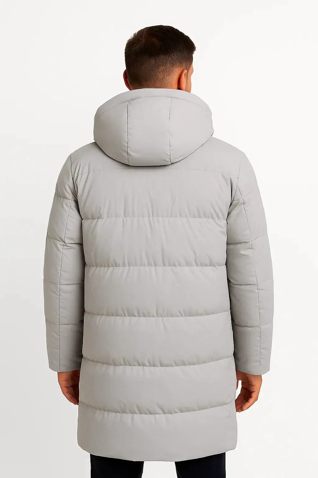 Men's hooded down puffer jacket