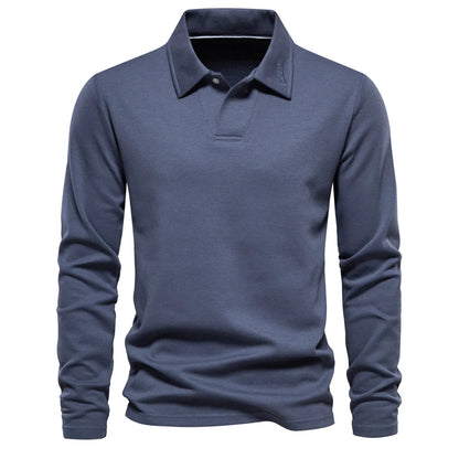 Men's beige crew neck soft knit jumper for autumn layering