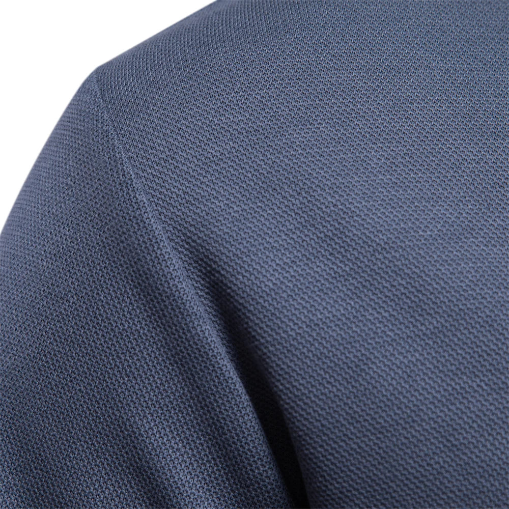 Men's beige crew neck soft knit jumper for autumn layering