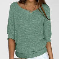 Bella | Women's Round Neck Batwing Sleeve Knit Autumn Jumper